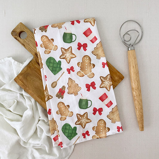 Gingerbread and Hot Cocoa Christmas Flour Sack Towel