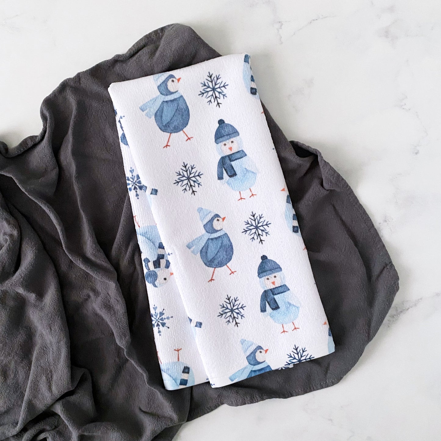 Bluebird Winter Kitchen Towel