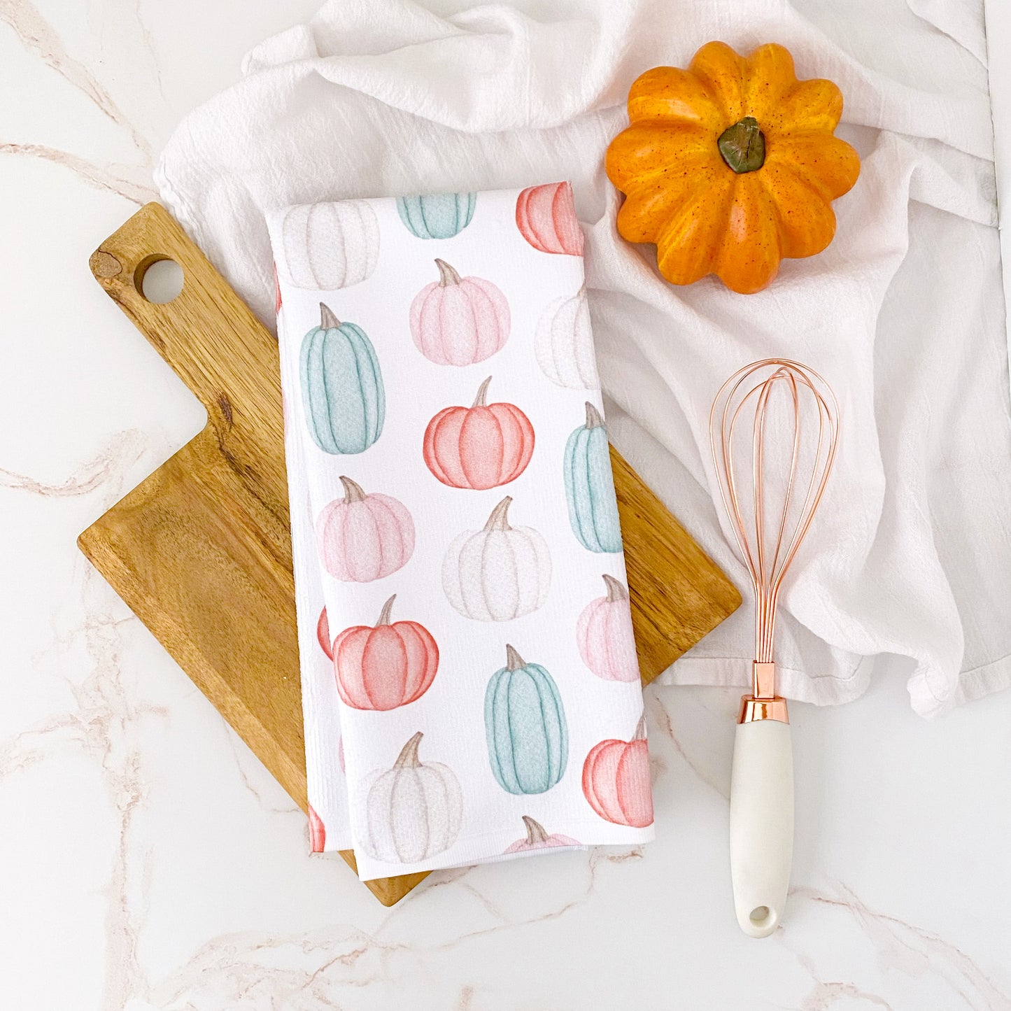 Pastel Pumpkin Decorative Kitchen Towel