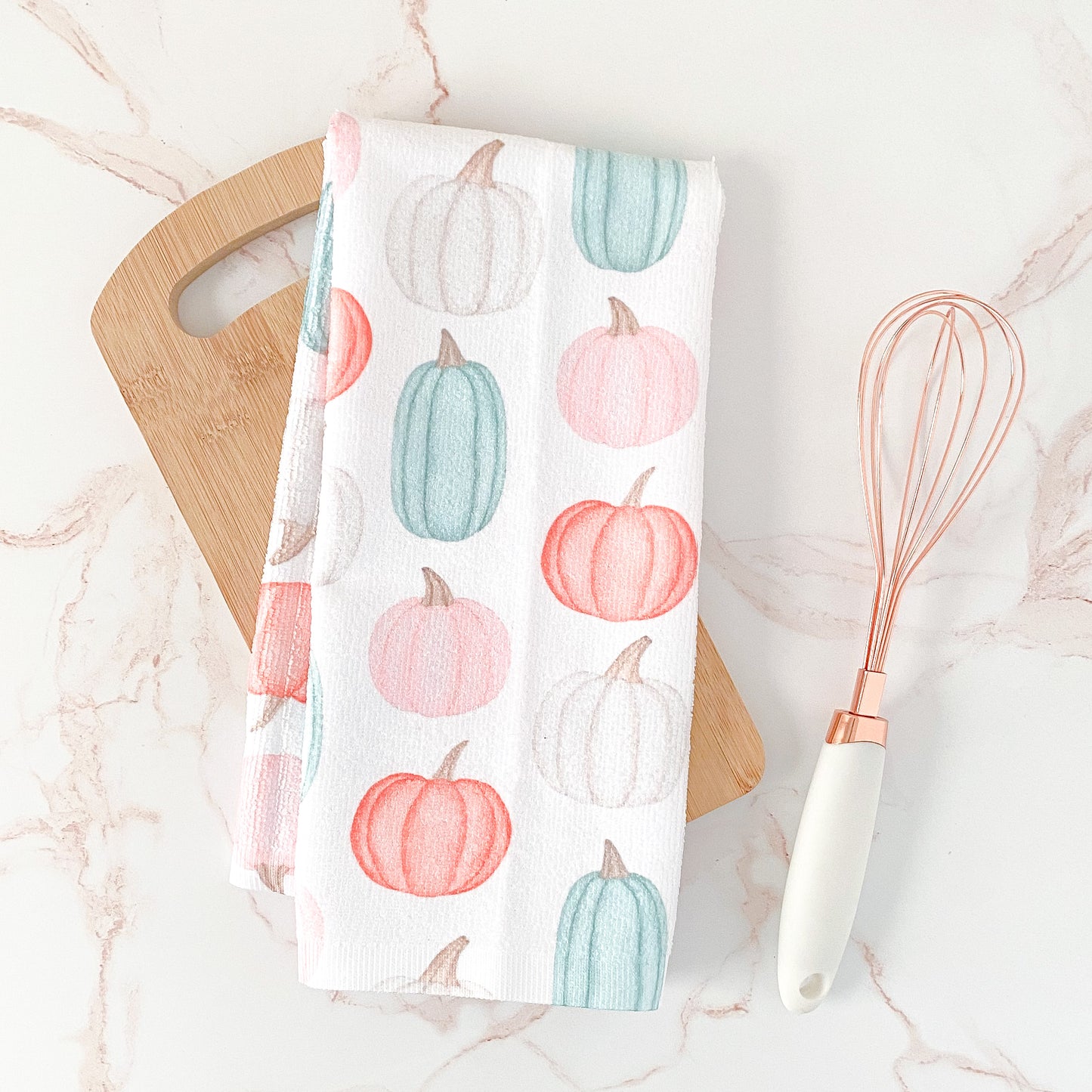 Pastel Pumpkin Decorative Kitchen Towel