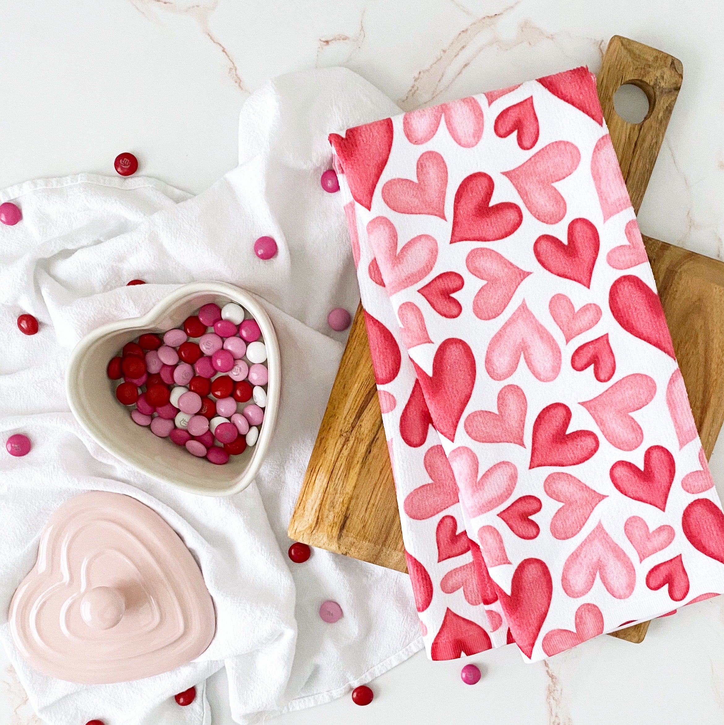 Valentine bathroom hand towels sale